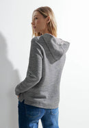 Boucle Hoody Shirt - Casual Denim Blue