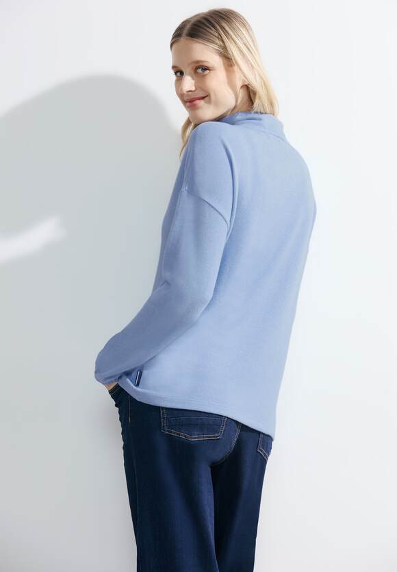 Cosy Collar Shirt - Tranquil Blue Melange