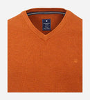V Neck Jumper - Orange