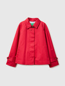 Short Trench Coat - Strawberry