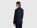 Slim Fit Blazer - Navy