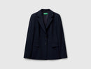 Slim Fit Blazer - Navy