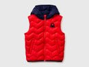 Boys Padded Gilet - Red/navy