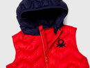 Boys Padded Gilet - Red/navy