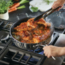 ScratchDefense 30cm Non-Stick Sauté Pan & Lid with Helper Handle
