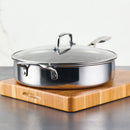 ScratchDefense 30cm Non-Stick Sauté Pan & Lid with Helper Handle