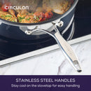 ScratchDefense 30cm Non-Stick Sauté Pan & Lid with Helper Handle