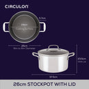 ScratchDefense 26cm Stockpot & Lid