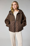 Quilted Coat - Choc
