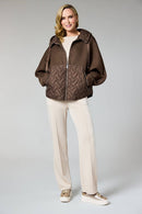 Quilted Coat - Choc