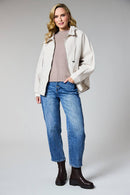 Quilted Coat - Cream