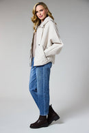 Quilted Coat - Cream