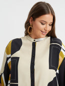 PRINT SHIRT - Beige Multi