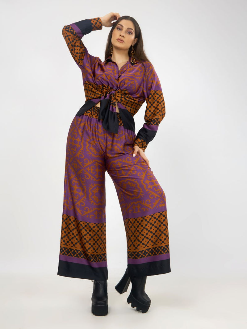 PRINT SHIRT - Purple