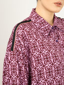 PRINTED SHIRT - Bordeaux