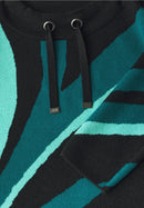 Jacquard Turtle Neck Jumper - Black