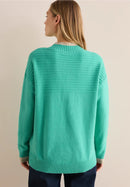 Structure Mix Turtle Neck Jumper - Aventurine Green