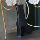 Hallie Sock Boot - Black