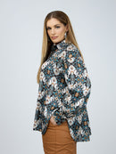 PRINT SHIRT - Petrol