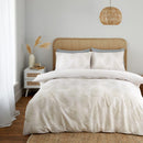 Floral Foliage Reversible Duvet Cover Set - Natural