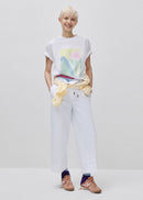 Oversized Front Print T-Shirt - White