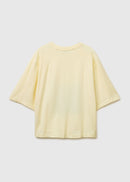 Oversized Front Print T-Shirt - Lemon