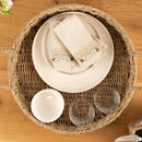 Artisan Street Round Seagrass Tray with Handles