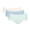 Basic 3 Pack Midi Brief - Medium Grey Melange