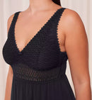 Aura Spotlight Nightdress - Black
