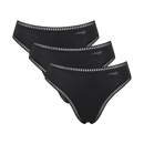 GO Crush 3 Pack High Leg Brief - Black