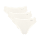 GO Crush 3 Pack High Leg Brief - Silk White