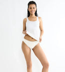 GO Crush 3 Pack High Leg Brief - Silk White