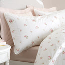Vintage Rosebud Lace Duvet Cover Set