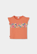 Cap Sleeve T-Shirt - Tangerine