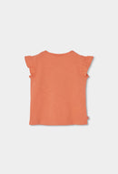 Cap Sleeve T-Shirt - Tangerine