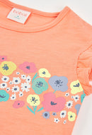 Cap Sleeve T-Shirt - Tangerine
