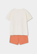 T-Shirt & Shorts Set - Pearl