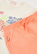 T-Shirt & Shorts Set - Pearl