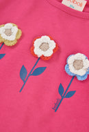 Knit T-Shirt - Fuchsia