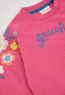 Fleece Sweatshirt - Fuchsia