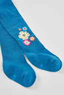 Thick Floral Tights - Canard