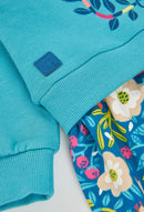Fleece Combined Dress - Lake