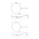 Three-Ply Stainless Steel Ceramic Frying Pan Set - 26 & 30cm