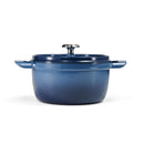 Enamelled Cast Iron Casserole 22 cm - Blue