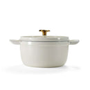 Enamelled Cast Iron Casserole 22cm - White