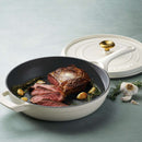 Enamelled Cast Iron Saute Pan 30cm - White