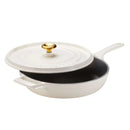Enamelled Cast Iron Saute Pan 30cm - White