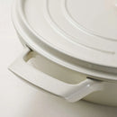 Enamelled Cast Iron Saute Pan 30cm - White