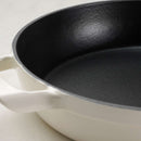 Enamelled Cast Iron Saute Pan 30cm - White