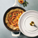Enamelled Cast Iron Saute Pan 30cm - White